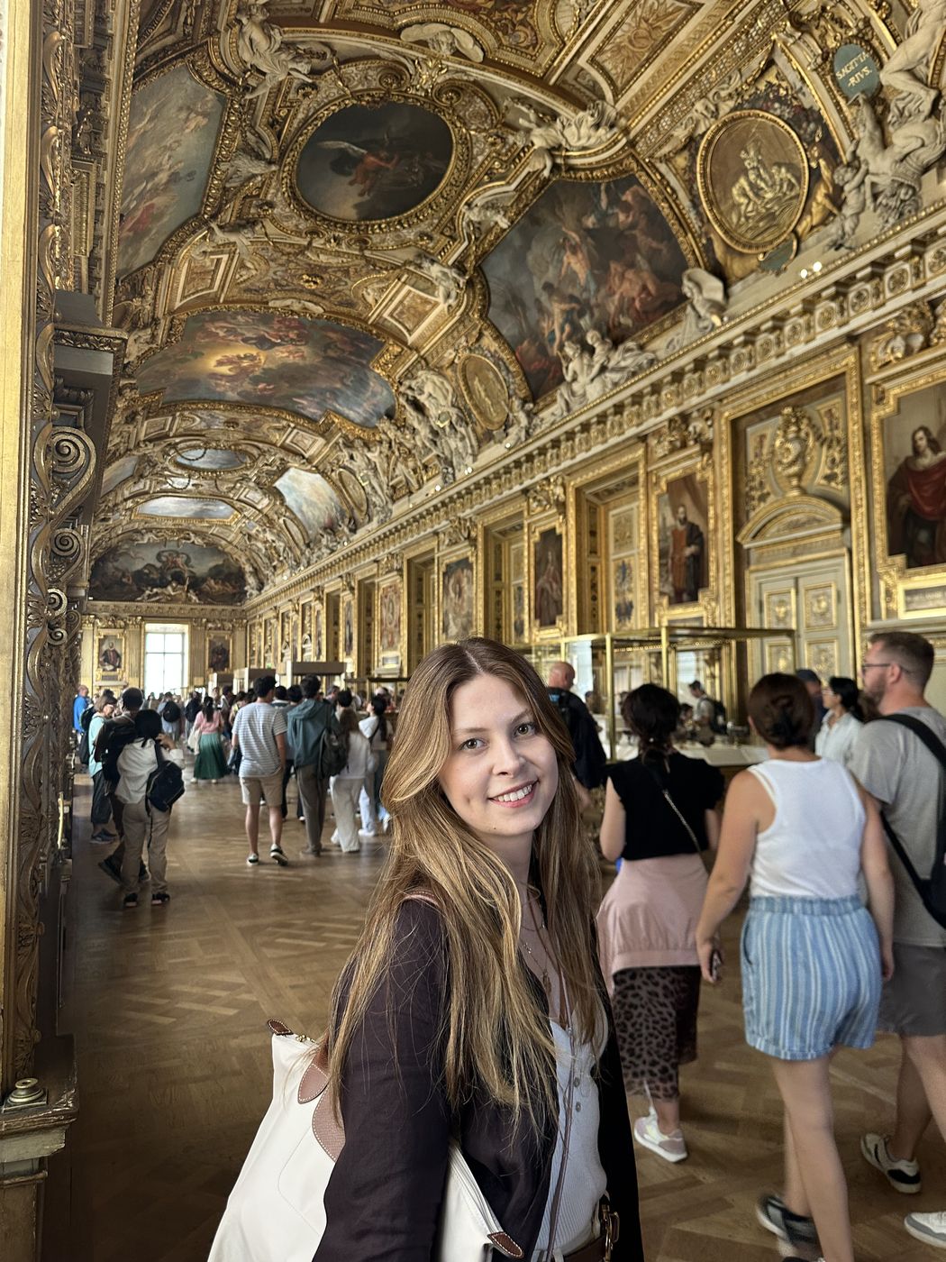 Zeynep Kaya at the Louvre in Paris