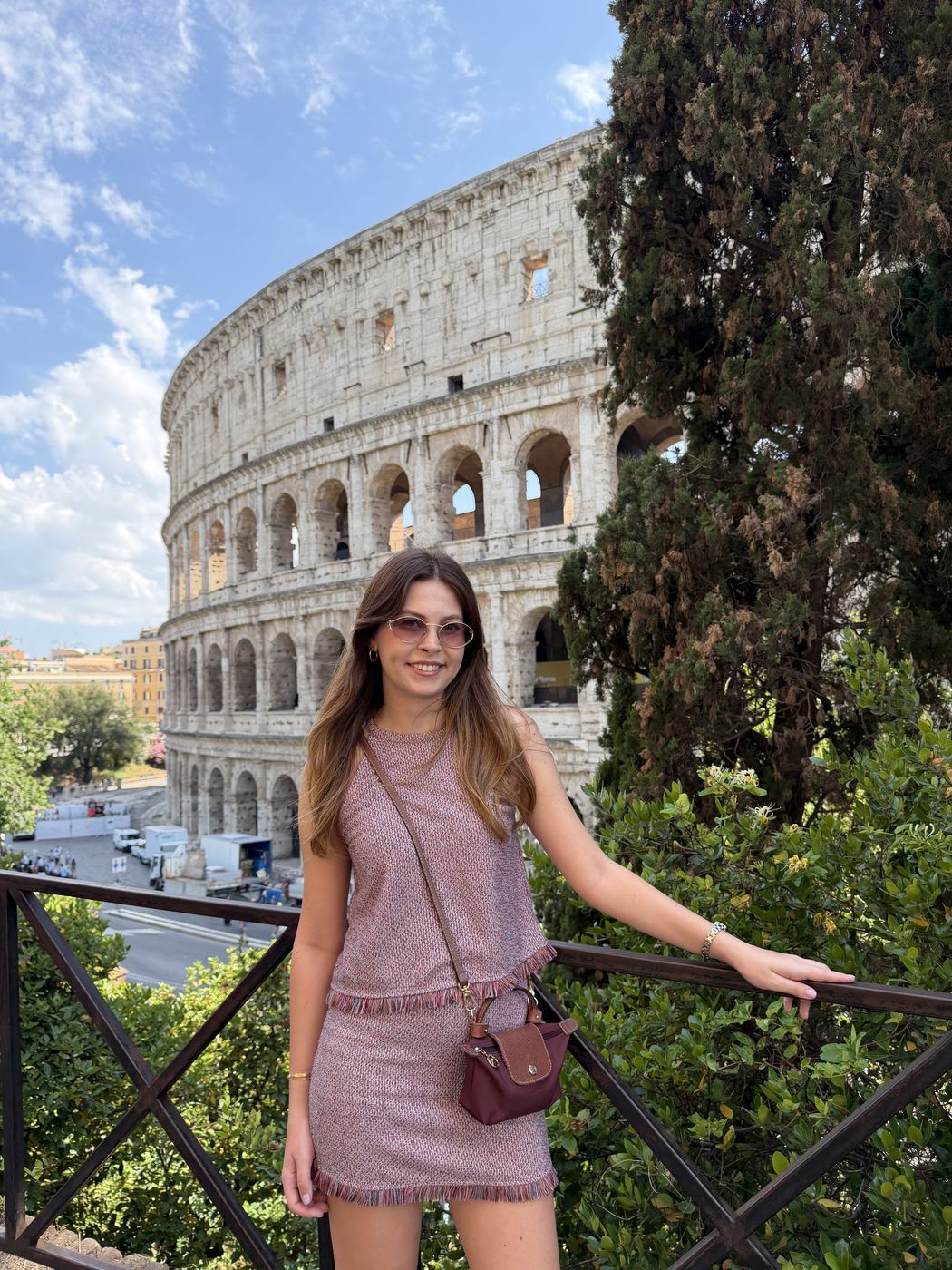 Zeynep Kaya at the Colosseum in Rome